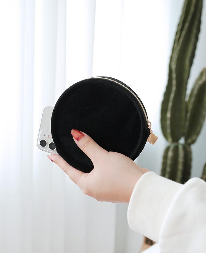 블랙 미니파우치