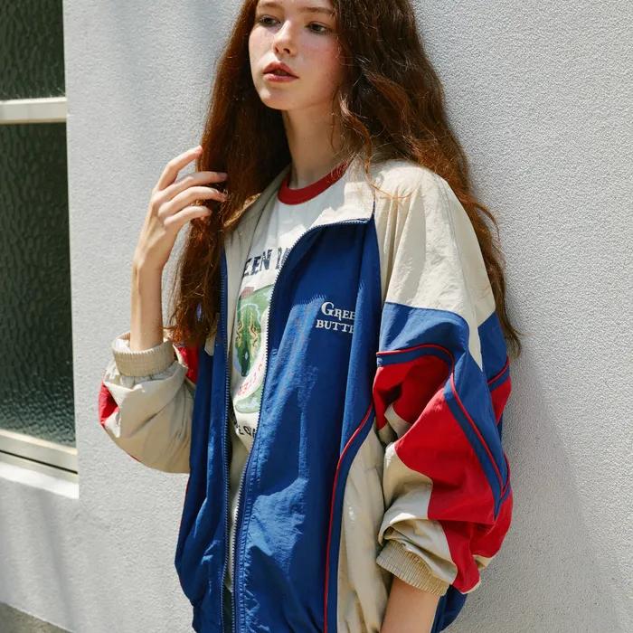 Two-way Windbreaker Jacket (Navy)