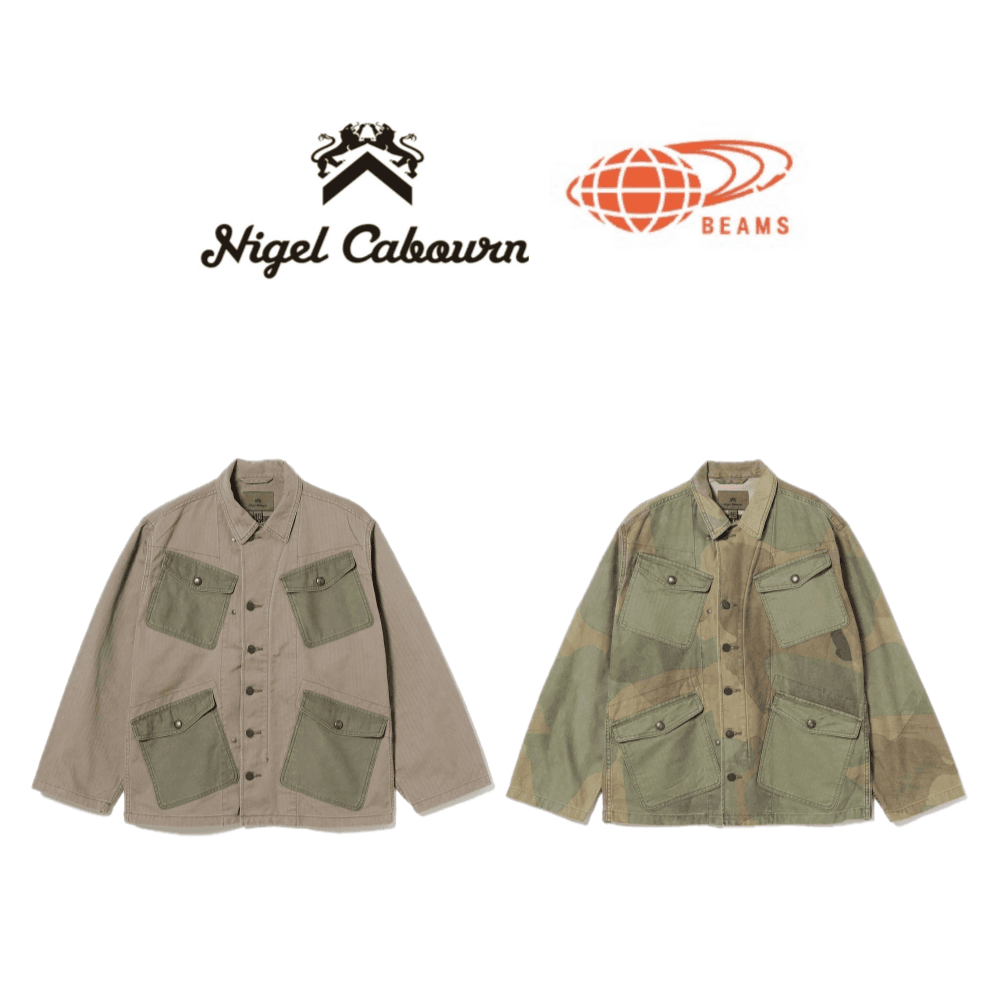 나이젤카본 x 빔즈 밀리터리 자켓 2색상 Mix Field Jaket 24Fw 별주