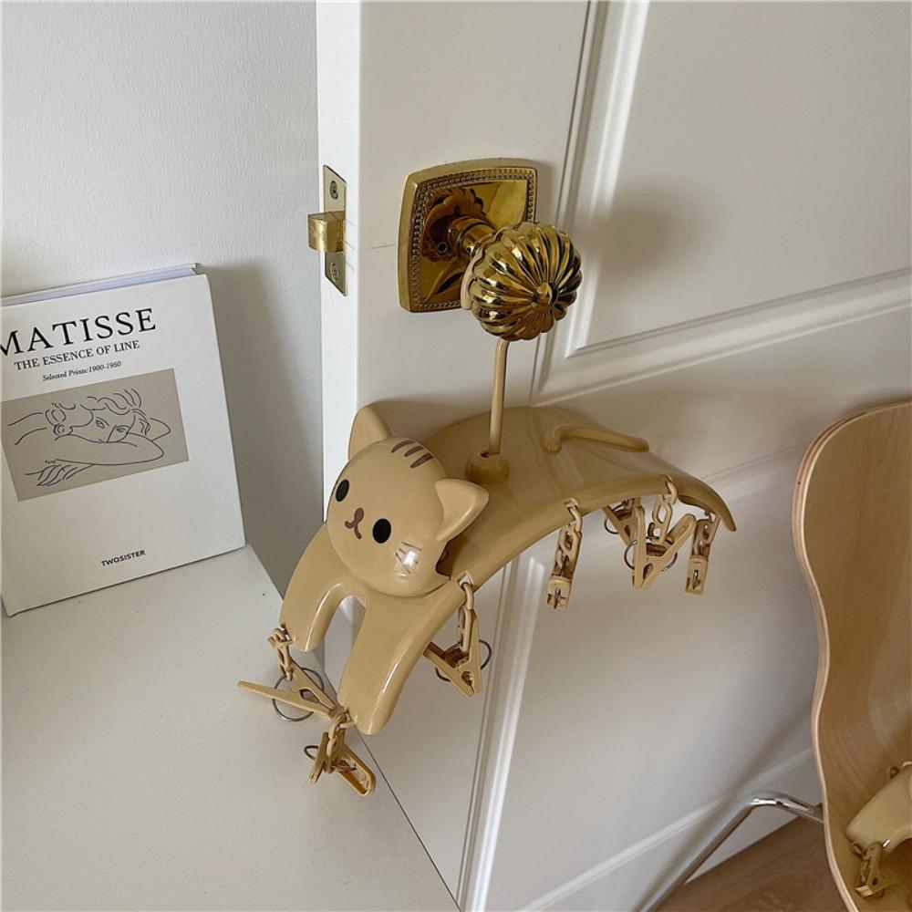 고양이 건조대 미니 양말 속옷 빨래집게