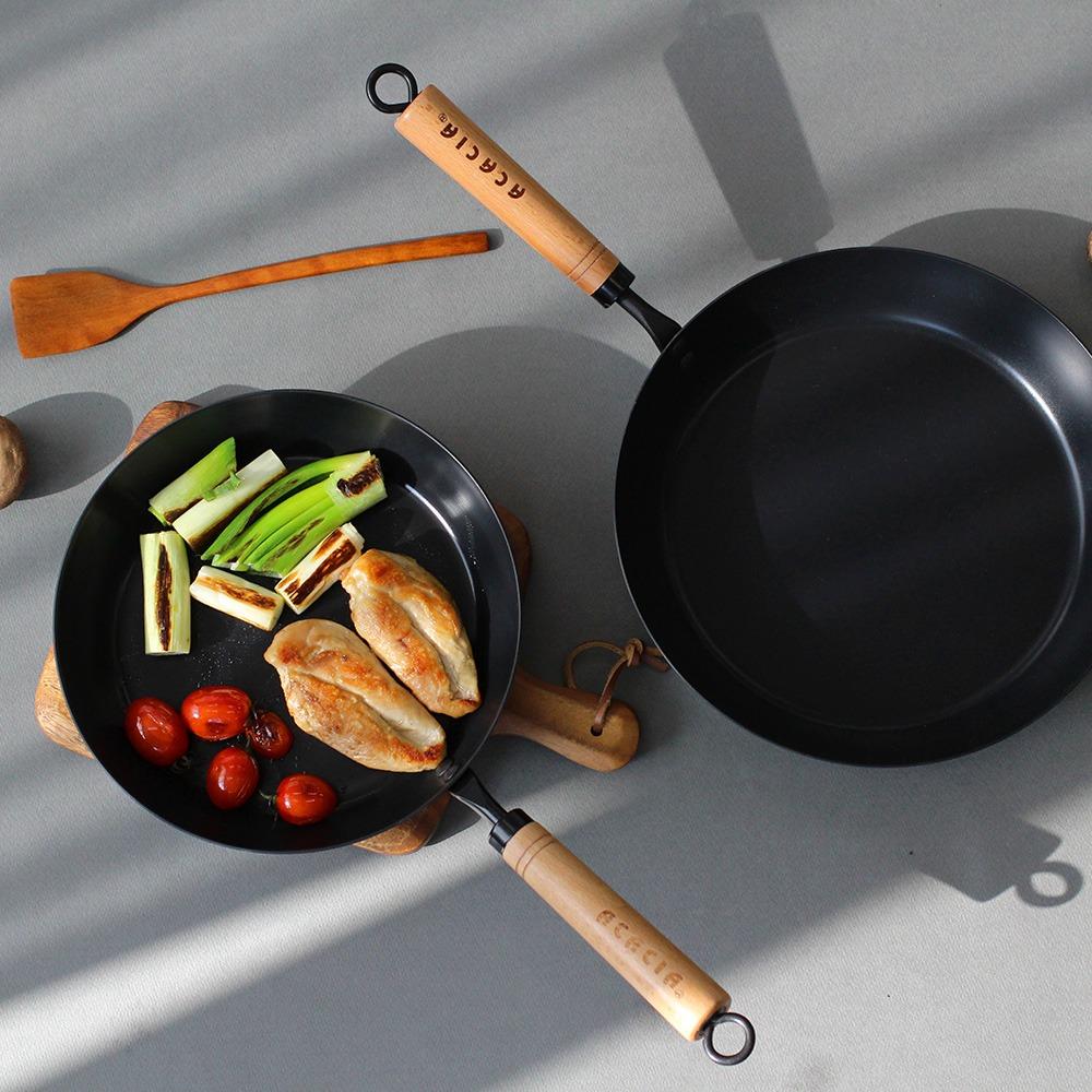 쉐프스틸 우드핸들팬 18/22/24/26/28 cm