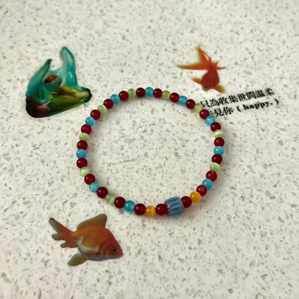 [The Dreamers] 중경삼림(重慶森林) 신백옥 캣츠아이 원석 팔찌