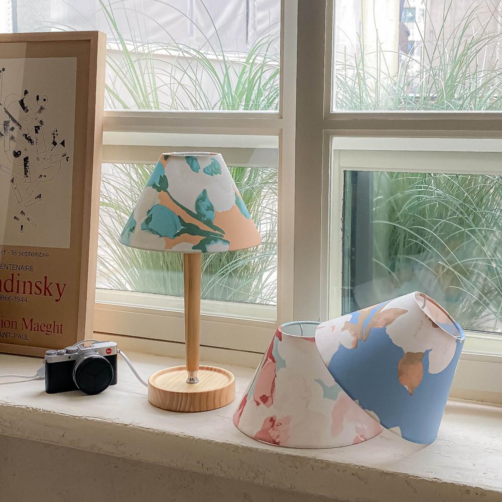 [수채화 플라워 테이블 단 스탠드_3color] 국내자체제작 인테리어 조명 집들이 선물 퇴사선물 결혼선물 스탠드조명 셀프인테리어 무드등 선물추천 인테리어조명 단스탠드