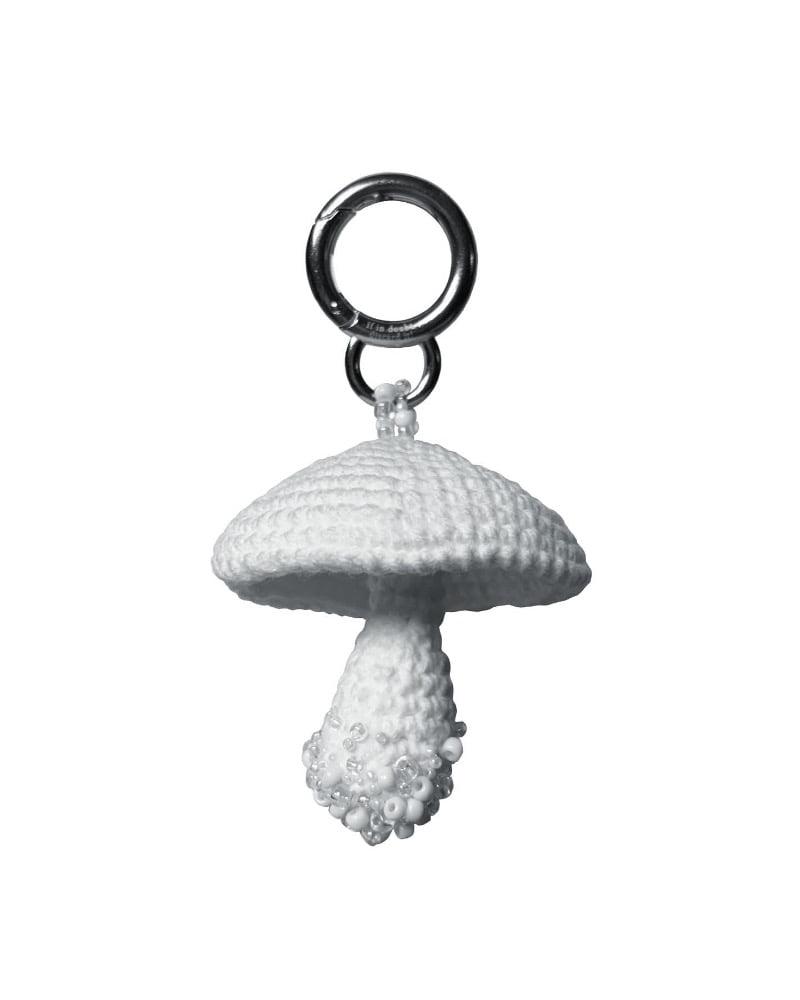 toadstool keyring / White