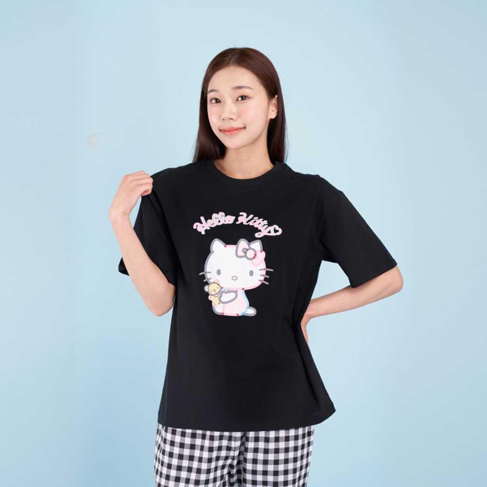 [애니바디] 공용 반소매 라운지 세트 헬로키티 ANLA24441 7358