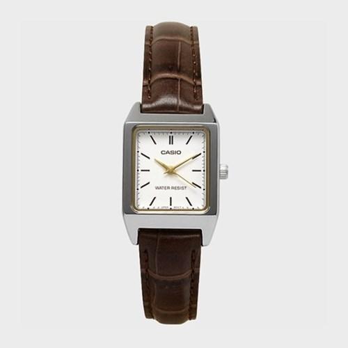 CASIO 카시오 LTP-V007L-7E2 여성 가죽밴드 심플 손목시계