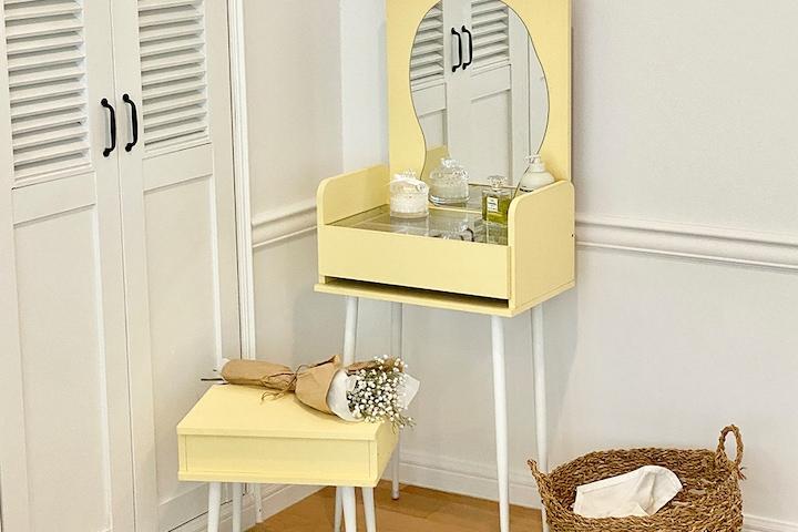 [단독] 카라 500 입식 미니 화장대 4colors (+의자 추가선택)