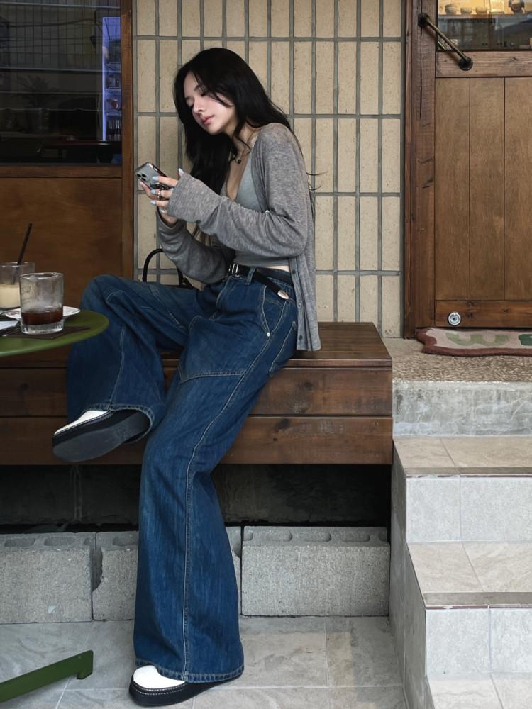 써드 플레어핏 카펜터 진청 데님