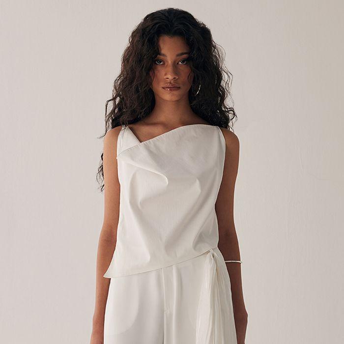 Cowl Sleeveless [ White ]