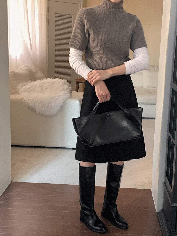 레니 터틀넥 니트