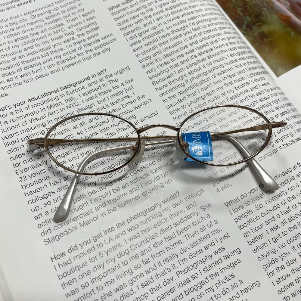 [중고] 빈티지 인디안 은테 안경테