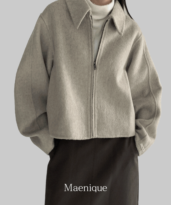 매니크 [MNQ]  로키타 핸드메이드 울 집업 자켓