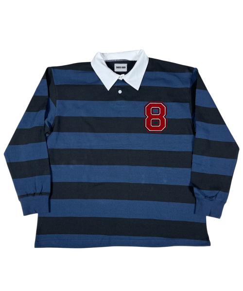 Eight Stripe Rugby Shirt ((d/blue*black))