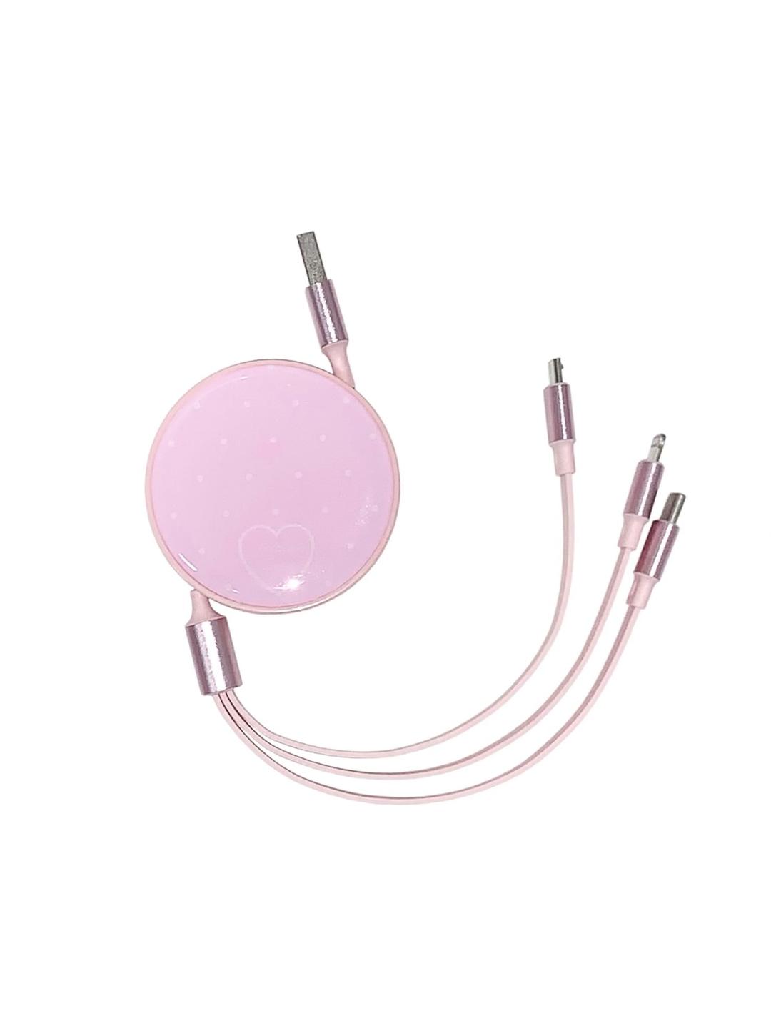 lace polka dot charging cable