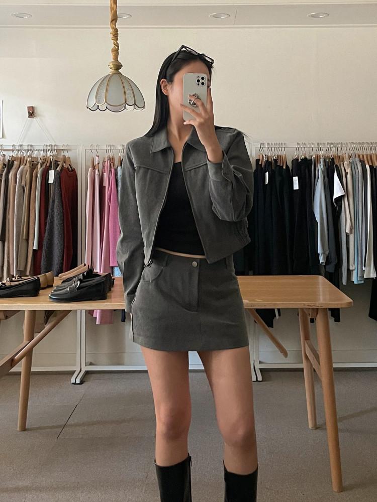 [세트가능] 로버 투피스 세트 집업 코튼 자켓 (2color)