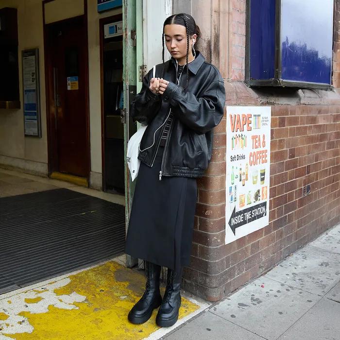 LAMBSKIN LEATHER HARRINGTON JACKET_BLACK_LC253JP01BK