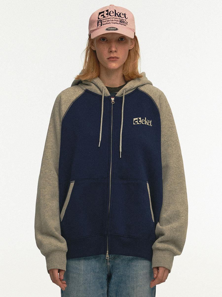 Plan Zip-Up Hoodie Navy