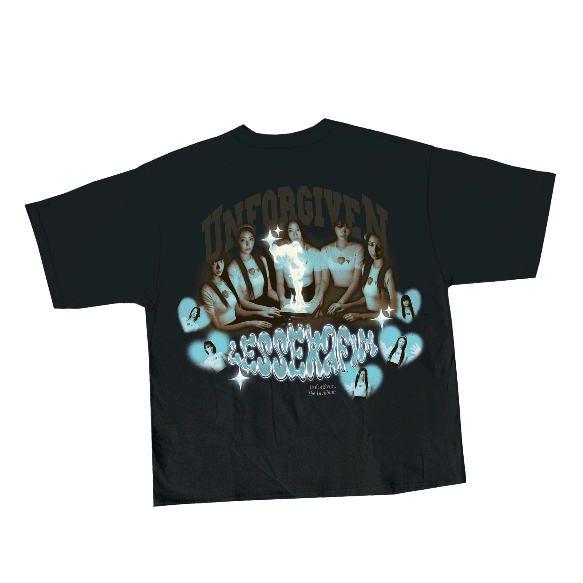 Le Sserafim 'Unforgiven' First Album Tee ✧ Black