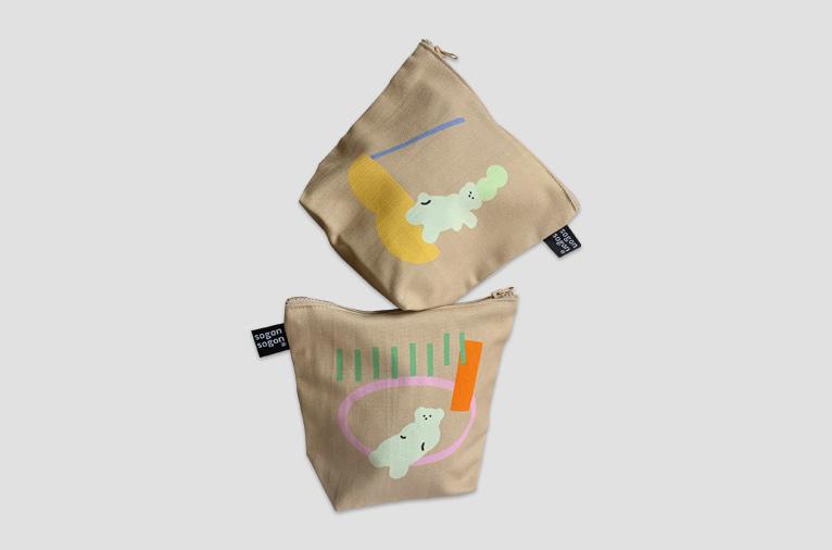[소곤소곤] bear ver.2 pouch (4차입고)