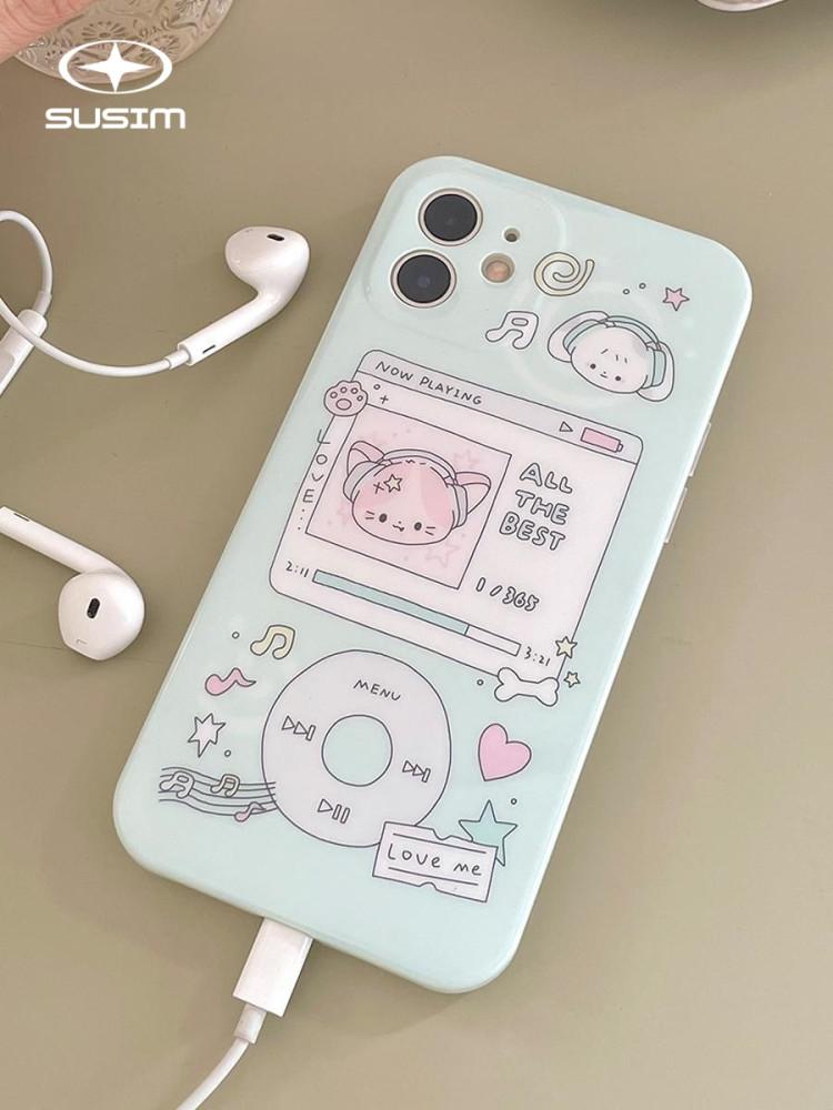 수심 Music Star Case 뮤직 스타 케이스 아이폰 고양이 mp3 폰 15 프로