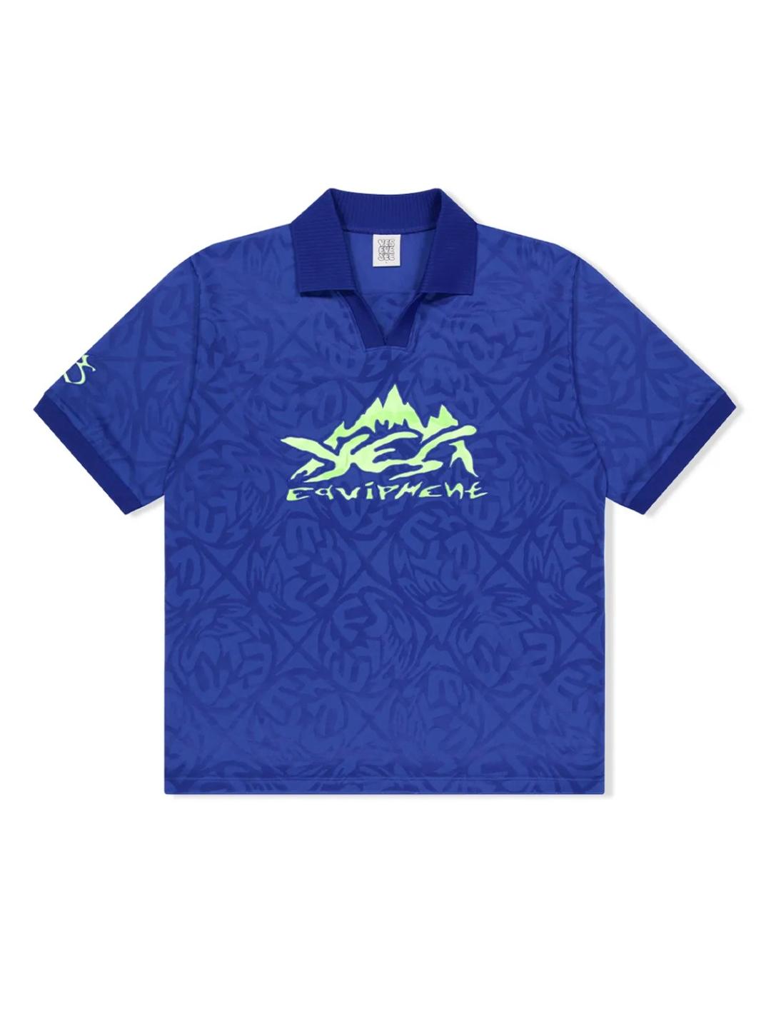 예스아이씨 Y.E.S 자카드 풋볼 티셔츠 Y.E.S Jacquard Football tee (Blue)