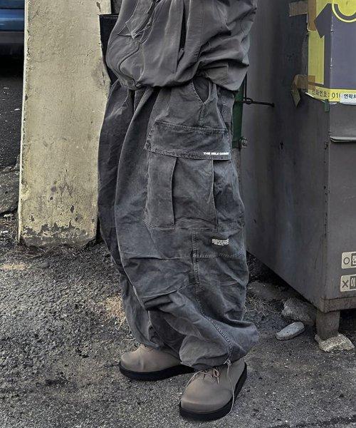 CN PIECE DYDING BALLON PANTS [D.GREY]