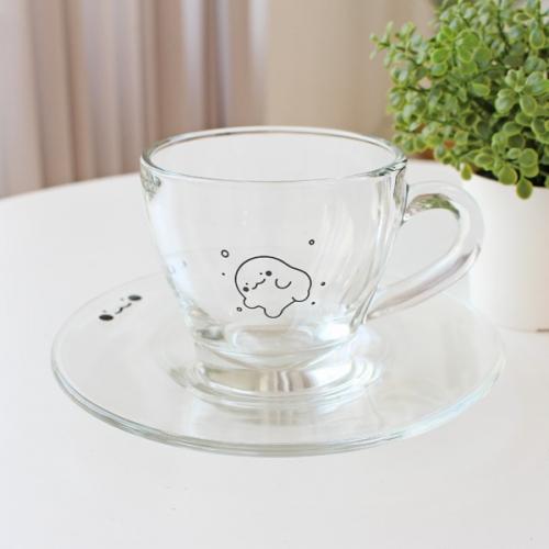 익명이 물속둥둥 유리잔세트