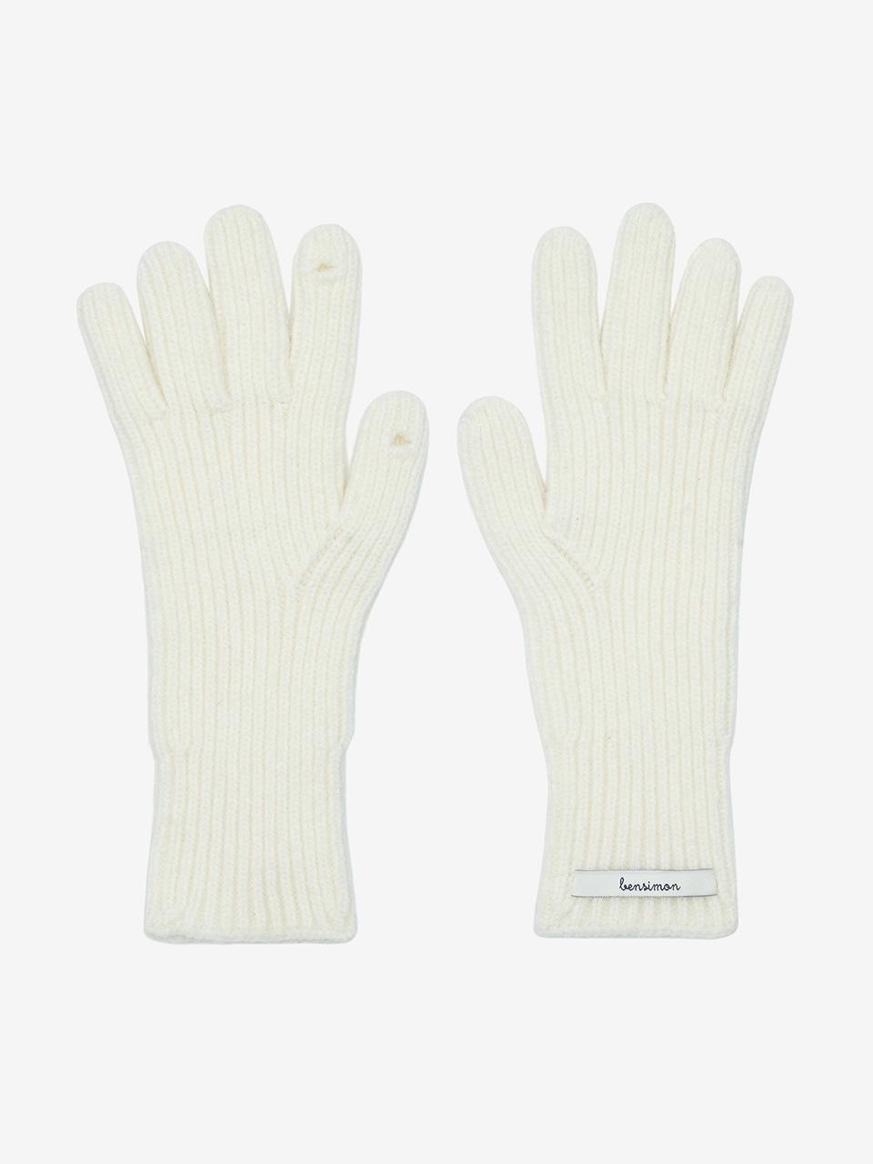 벤시몽 [당일출고] FINGER HOLE GLOVES - WHITE
