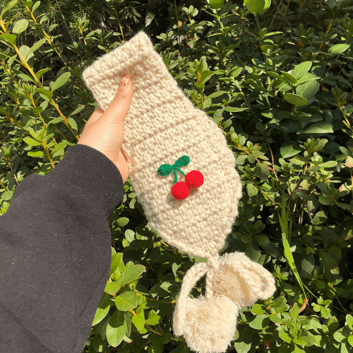 [체리콘] 베이직귀도리+체리브로치 (6컬러)