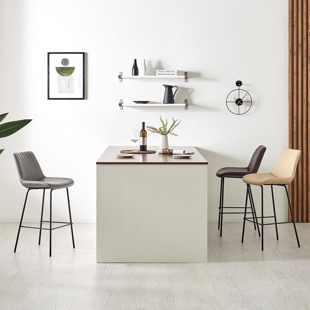 피카소 엘바텐 홈바 아일랜드 가죽 높은의자