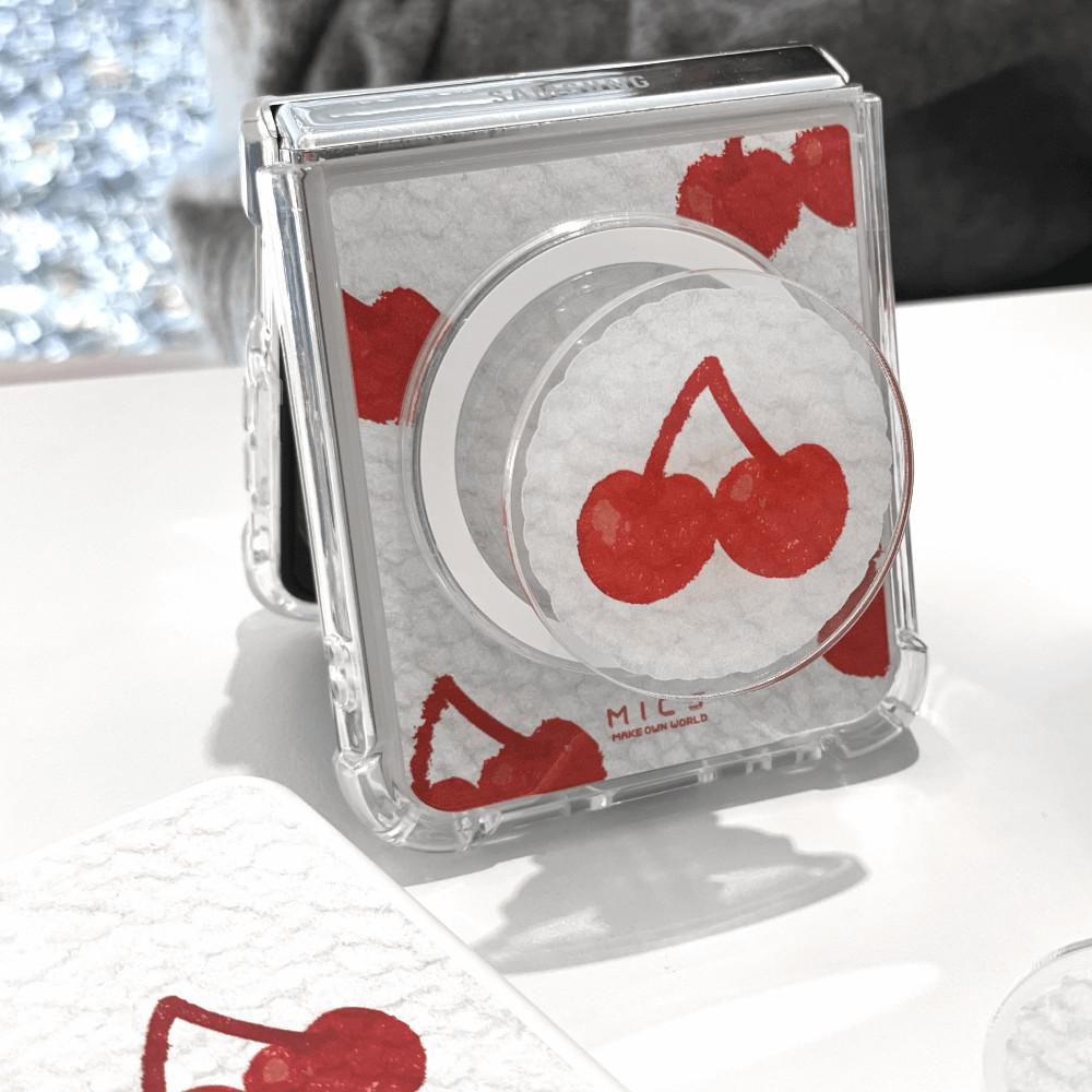 [믹] 양털체리 Z플립케이스 폰케이스