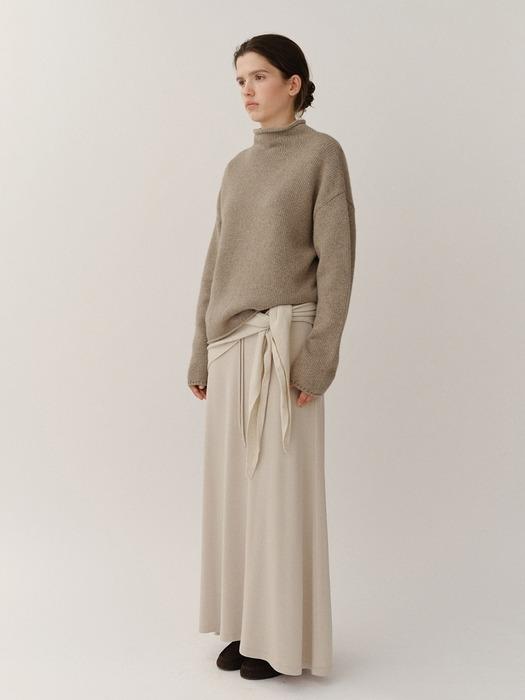 Esme Jersey Skirt Chalk