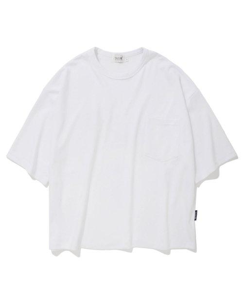 테일러 7부 오버핏 스탠다드 티셔츠 (화이트)