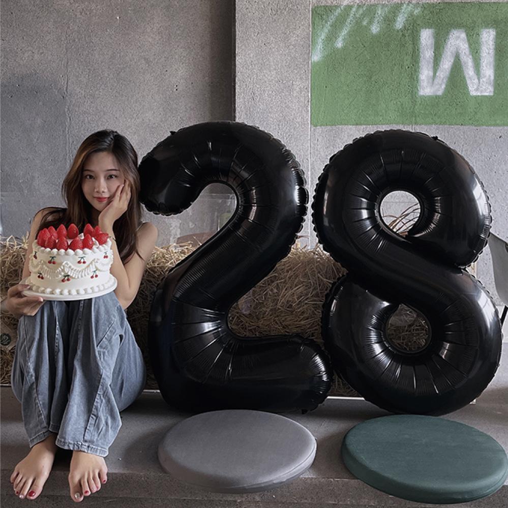 블랙 숫자풍선 40인치