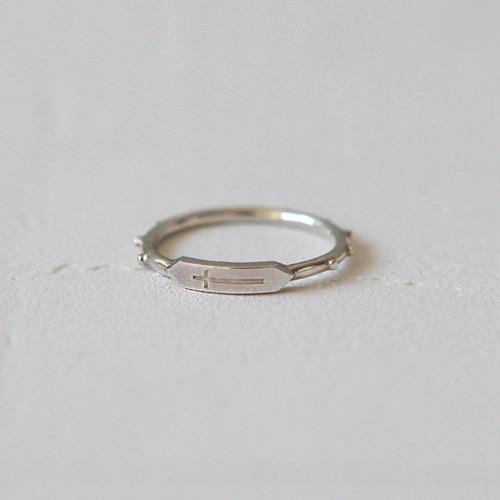 페르마 실버 묵주반지 Hexagonus - Parma Cross Rosary Ring,Silver