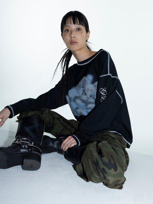 G_RABBIT T_SHIRT(L) / BLACK