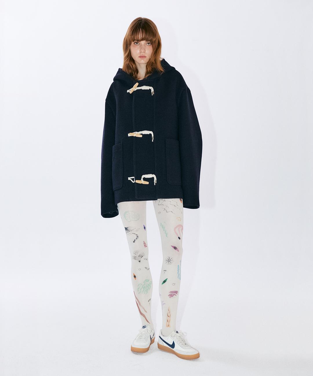Daydreamer Cashmere Melton Half Duffle Coat