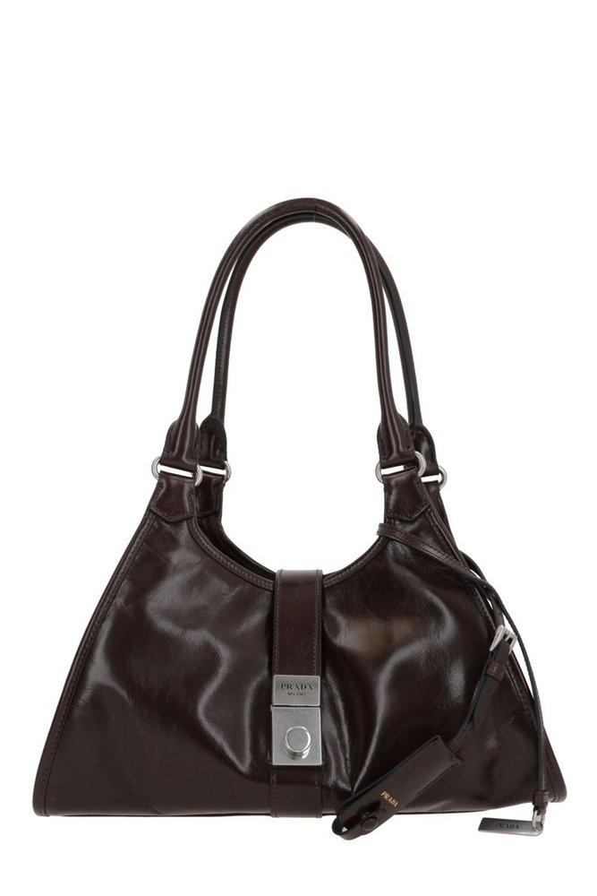 Prada Push-Lock Fastened Medium Tote Bag