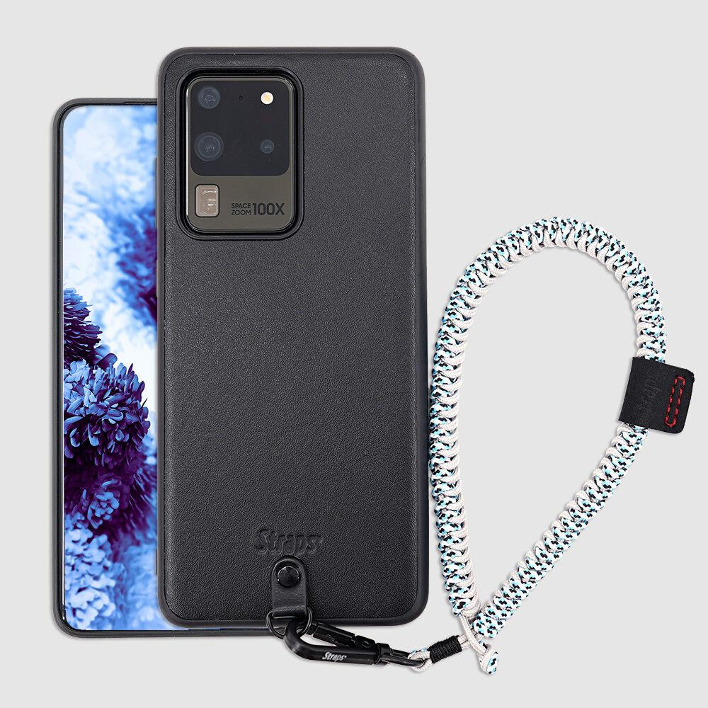 갤럭시 S20 울트라 가죽 슬림 스트랩 케이스