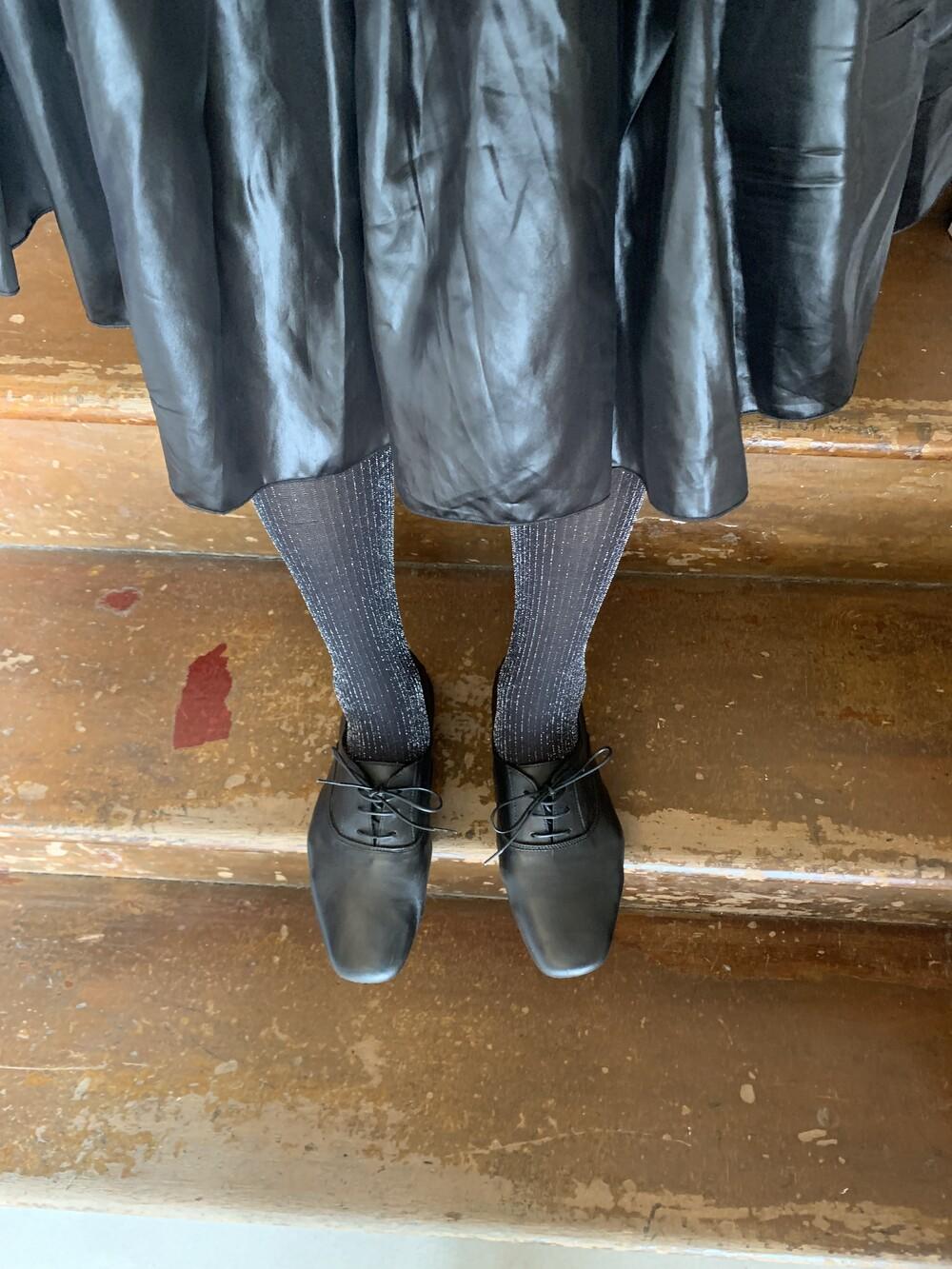 Patterned Stockings - Pearl Stripe (4 Colors)