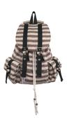 Wool stripe backpack_brown