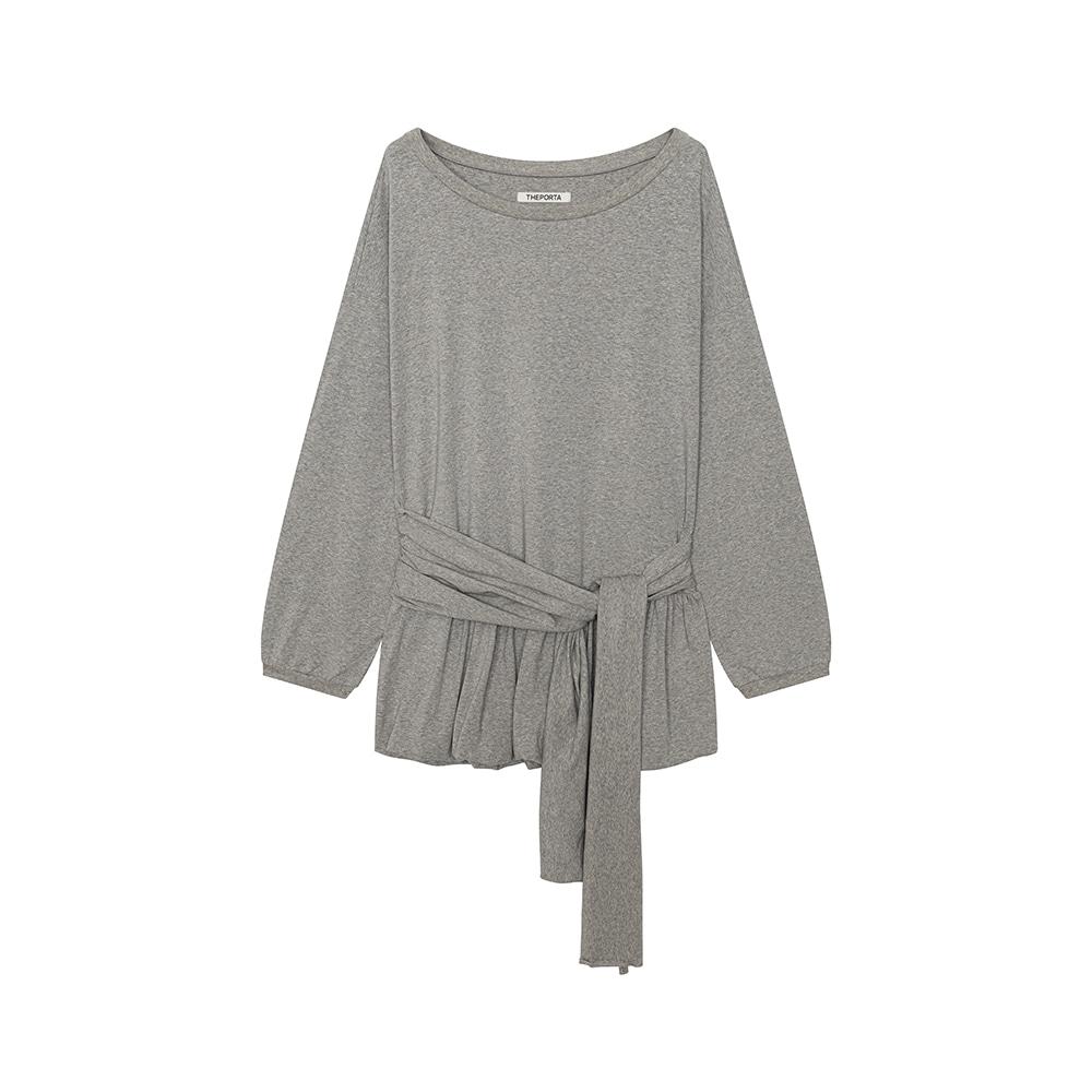 BALLOON OVERSIZED DRESS, MELANGE GREY