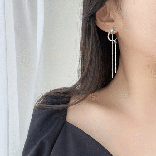 레이첼 문 이어링 (2 color)