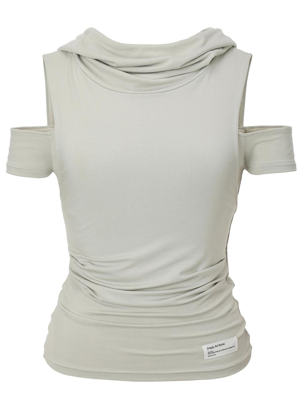 [2nd Reorder] Muted Hoodie Top (beige)