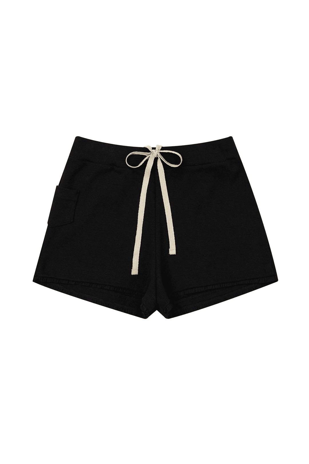 BRADY RIB CASUAL SHORTS [BLACK]