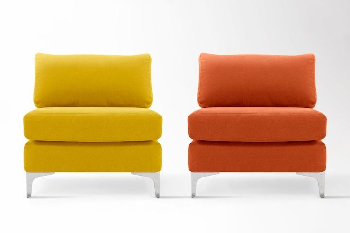 1인용 아쿠아 패브릭 쇼파 버즈니아