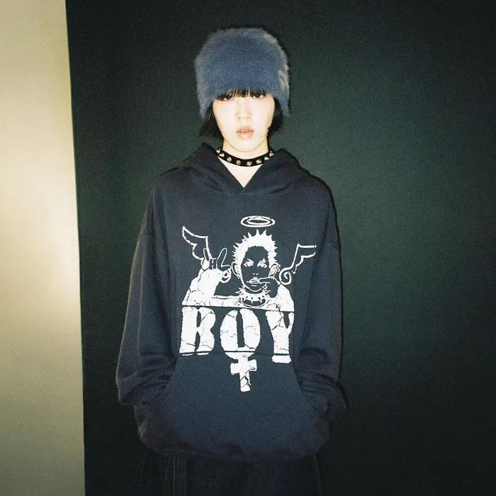 ANGEL BOY HOODIE_NAVY(NG2EFUM413A)