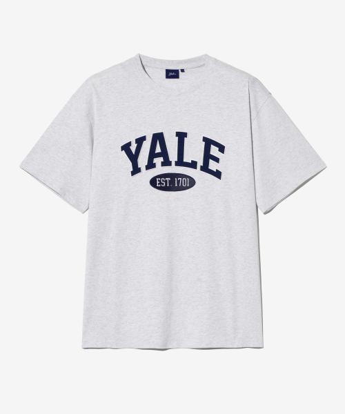 예일(YALE)  2 TONE ARCH T-SHIRT LIGHT GRAY - 사이즈 & 후기 | 무신사