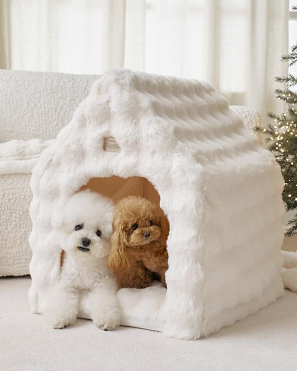 [뽀뽀네] 몽글몽글 밍크 라떼 펫하우스