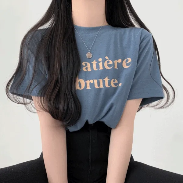 브루트 부들 프린팅 반팔티셔츠 [4color]